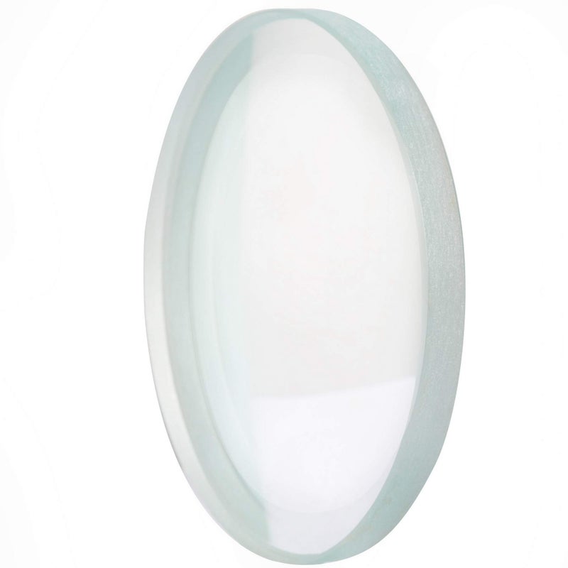 Joytech 3.93'' (100mm) Diameter Spinning Top Base K9 Crystal Glass Concave Mirror, Great High End Transparent Surface Double Concave Top Accessory DZ04 - Image 1